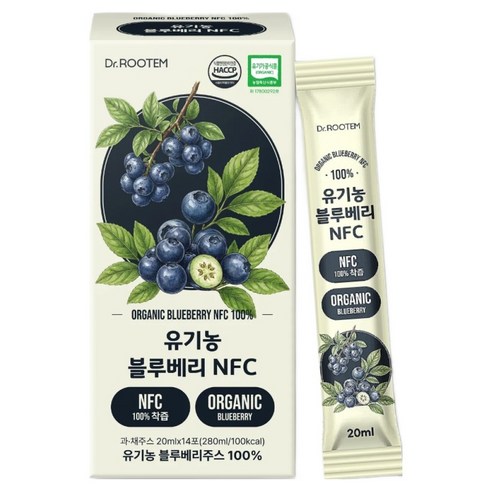 닥터루템 유기농 블루베리 NFC 착즙 100 14p 280ml, 1개 솔직 후기 | 실사용자 리뷰 분석 - 상품 이미지 1