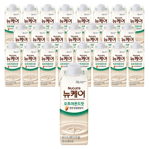 뉴케어 완전 균형영양식 오트아몬드맛, 200ml, 24개