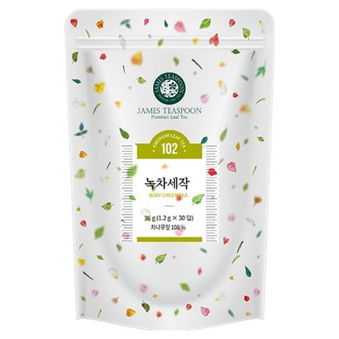 제임스티스푼 녹차세작, 1.2g, 30개입, 1개