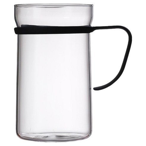 에지리 스텐 핏핸드 내열유리 머그컵 550ml, 클리어, 1개