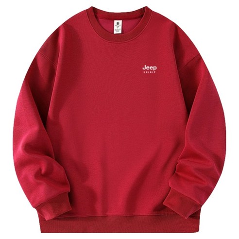 지프 남녀공용 패셔너블 코튼 라운드넥 맨투맨 후기 분석 - 원단 디테일