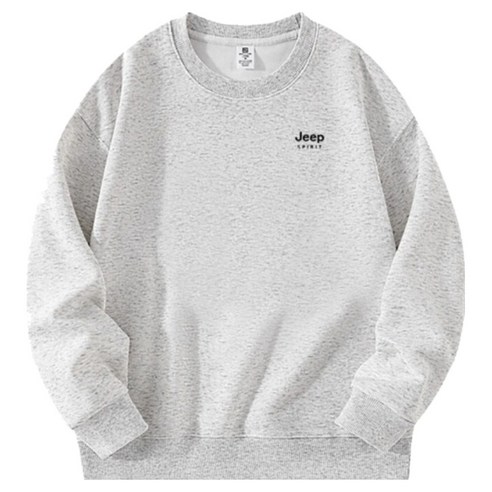 지프 남녀공용 패셔너블 코튼 라운드넥 맨투맨 후기 분석 - 넥라인 상세