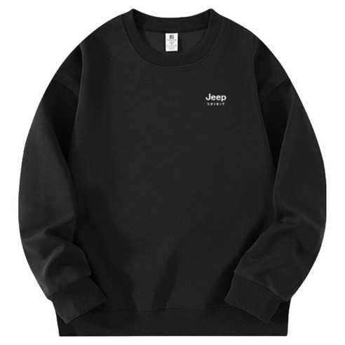 지프 남녀공용 패셔너블 코튼 라운드넥 맨투맨 후기 분석 - 착용 핏