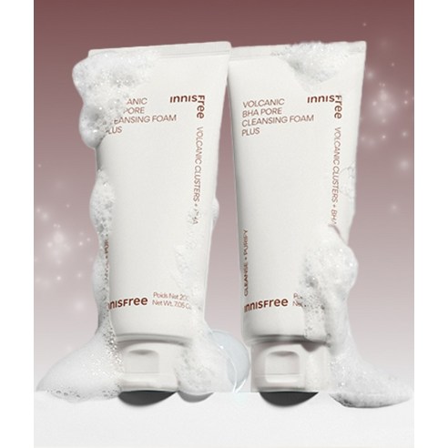 이니스프리 화산송이 바하 모공 클렌징폼 플러스 후기 분석 - 거품 생성 모습