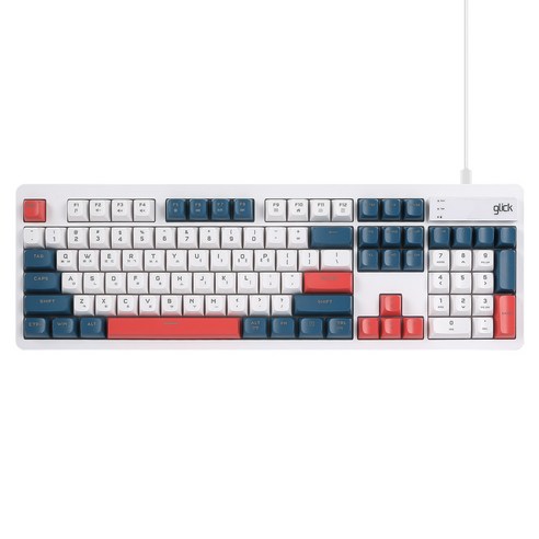 지클릭커 OFFICEPRO 사일런스 M RGB 무소음 유선 방수 키보드 104, 제조사축, OPK50, 건담