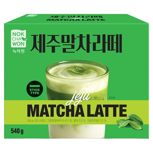 녹차원 제주말차라떼, 18g, 30개입, 1개