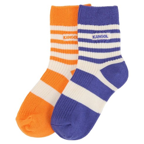 캉골키즈 아동용 스트라이프 삭스 2켤레 세트 B PE 0004