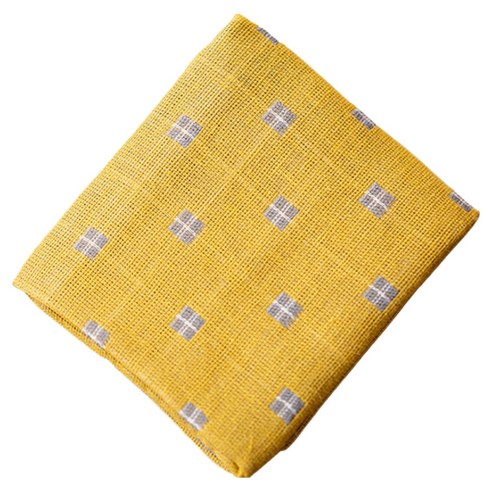 코다치프 도트 스퀘어 행주 타올 28 x 15 cm, 노란색, 1개