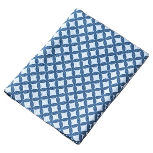 코다치프 사각 양면 흡수성 건조 티 타월 32 x 22 cm, 파란색 구리 동전, 1개