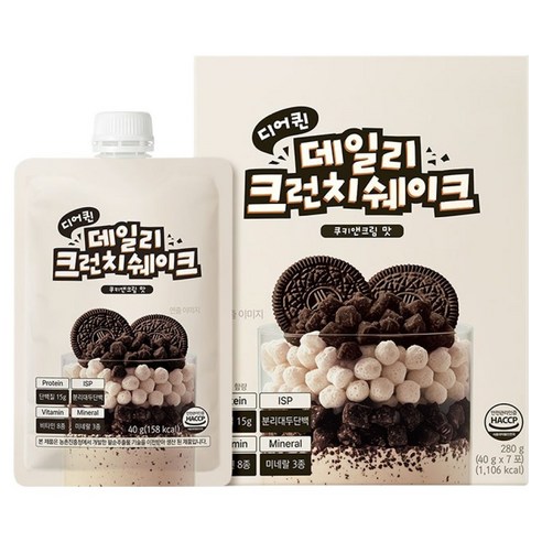 프롬바이오 디어퀸 데일리 크런치 쉐이크 7p, 280g, 1개