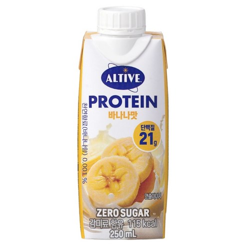 얼티브 프로틴 바나나, 1개, 250ml