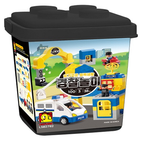 옥스포드 슬기로운 블록생활 경찰놀이, 혼합색상, 1개