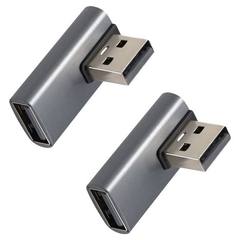 컴스 USB 3.1 Gen2 연장젠더 10Gbps 90도 측면 좌우꺾임
