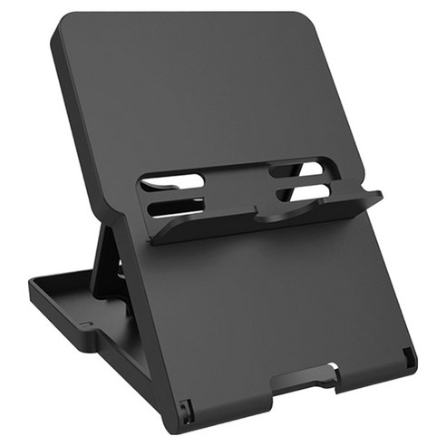 호후 닌텐도 스위치2 OLED 라이트 5단 각도조절 휴대용 접이식 거치대 스탠드 폴더스, 블랙, 1개, SW2-Stand-Fold