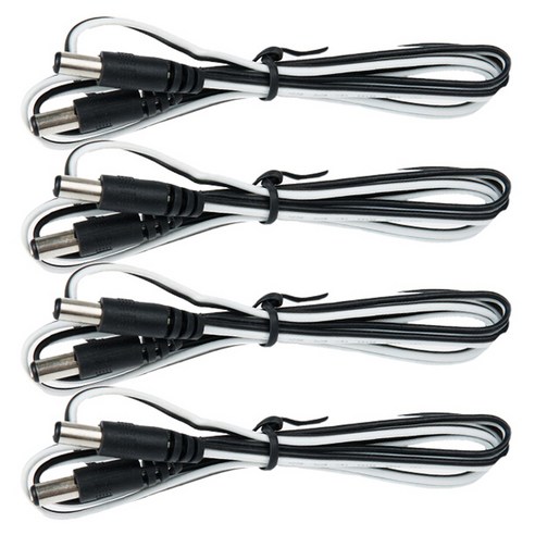 컴스 외경 5.5 내경 2.1 MM DC 전원케이블 CP757, 4개, 1m
