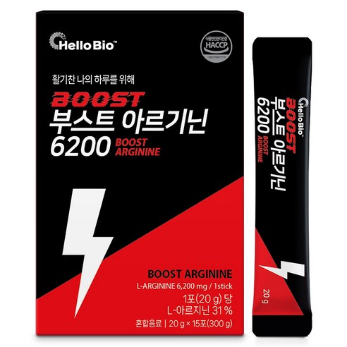 헬로바이오 부스트 아르기닌 6200, 1개, 300g