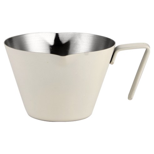 발룬피니 스텐 304 더블 스파웃 에스프레소 샷잔 110ml, 아이보리, 1개