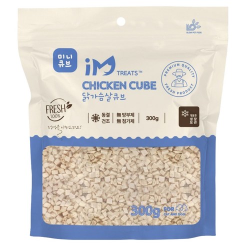 네이처펫 전연령 고양이 아임트릿 동결건조 큐브 사료, 닭, 300g, 1개