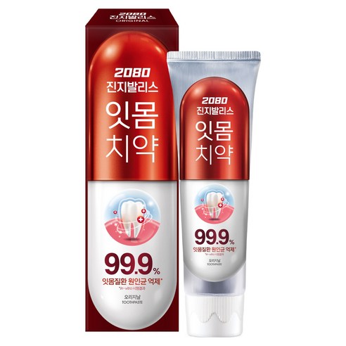 2080 진지발리스 잇몸치약 오리지날, 150g, 1개