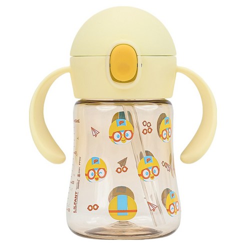 릴팡 더보틀 우리아이 첫 PPSU 양손 빨대 컵 뽀로로, 혼합색상, 1개, 200ml