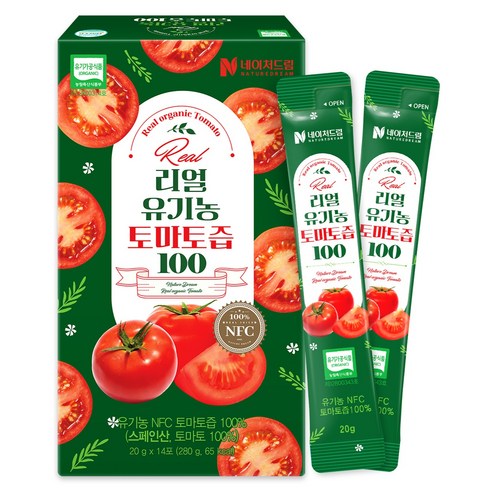 네이처드림 리얼 유기농 토마토즙 100, 1개, 280g