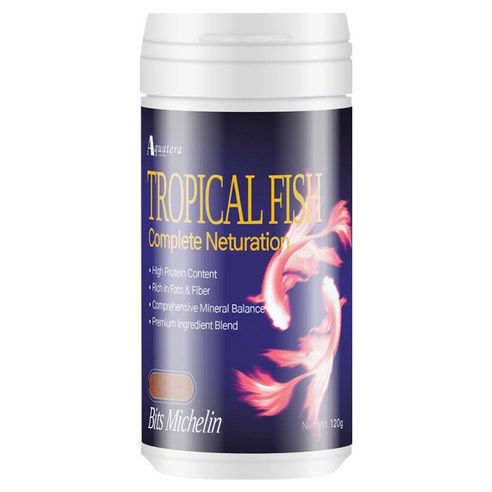 아쿠아테라 컴플리트 뉴트리션 미슐랭 구피 테트라 소형열대어 비트, 1개, 300ml