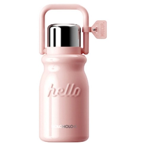 홀로홀로 원터치 밀크 보온보냉병, 1개, 900ml, 핑크