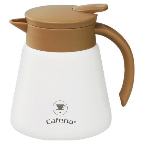 카페리아 보온 보냉 스텐 커피서버 브라운 CGT1B, 1개, 단품, 600ml