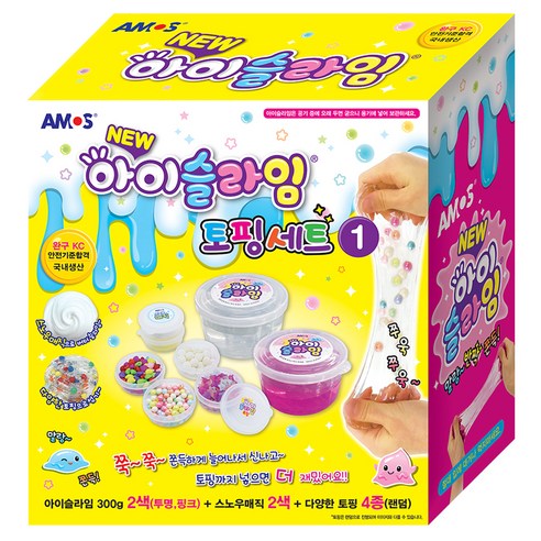 아모스 아이슬라임 토핑세트 1번, 1세트, 300g, 혼합색상