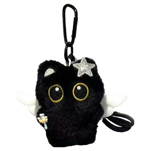 다다랜드 깜냥 고양이 인형 키링, 천사, 1개, 12cm