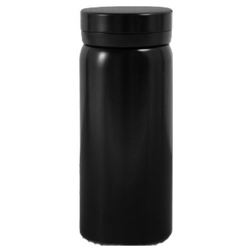 미니 304 스테인리스 텀블러 미듐, 블랙, 1개, 200ml