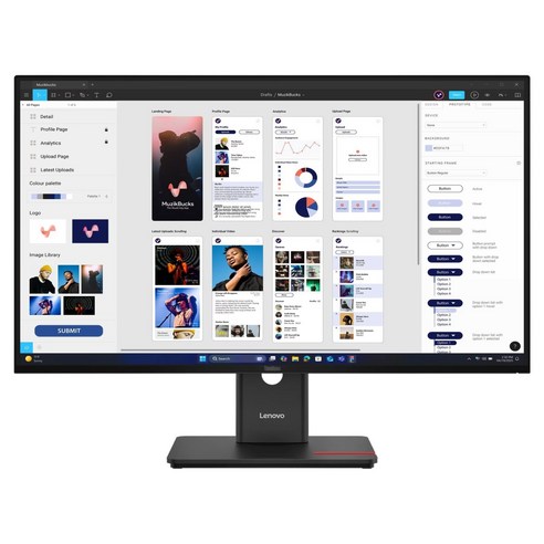 레노버 4K UHD ThinkVision T32UD-40 모니터, 80cm, 64B0GAR1KR