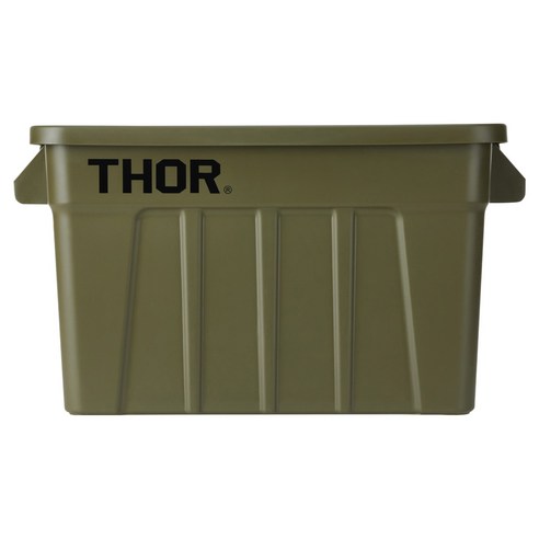 THOR 토르컨테이너 토트박스 75L, 딥올리브, 1단, 1개