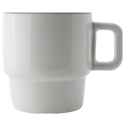 라운드앤플랫 쉐이드 머그 300ml, 크림, 1개