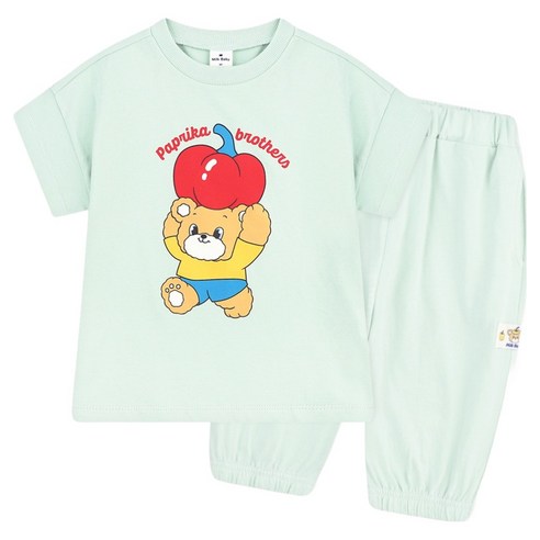 MilkBaby 파프리카 좋아 상하의 세트