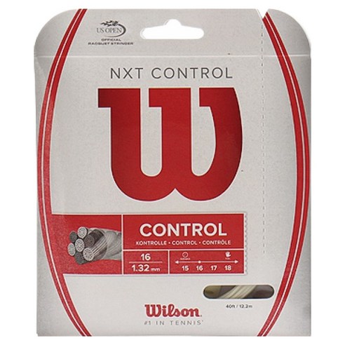 윌슨 NXT 컨트롤 원형 멀티필라멘트 스트링, WHITE, 1개