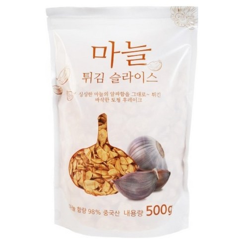 코우인터내셔널 마늘 튀김 슬라이스, 1개, 500g