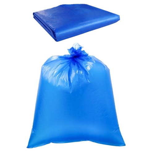 우진크린라이프 두꺼운 재활용 평판 쓰레기 비닐 봉투 청색 100p, 1개, 50L 1개, 50L