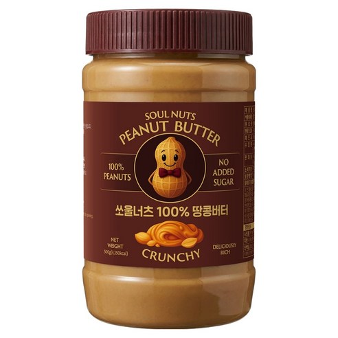 쏘울너츠 땅콩버터 크런치, 1개, 500g