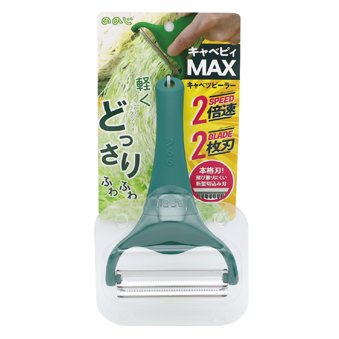 노노지 공식 양배추 채칼 와이드 일본, 그린, 1개