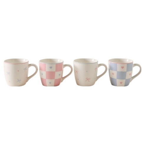 모던하우스 러브소르베 머그 230ml x 4종 세트, 혼합색상, 1세트