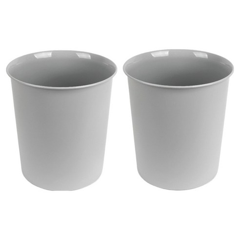 문일케미칼 코지 오픈 휴지통 5L x 2p, GRAY