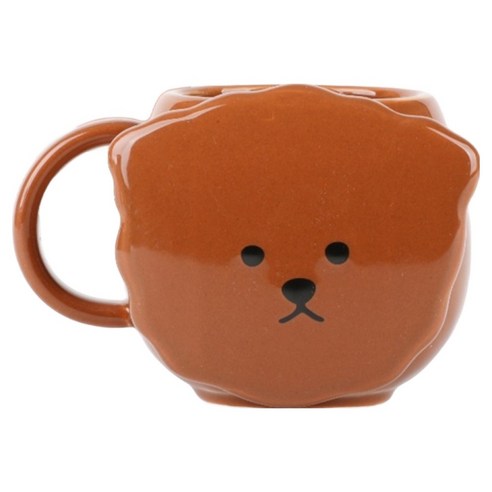데일리라이크 페이스 머그컵 370ml, 02 푸들, 1개