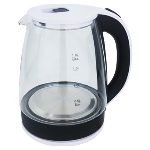 유리 무선 전기주전자 화이트 1.8L, KLEK-180GB