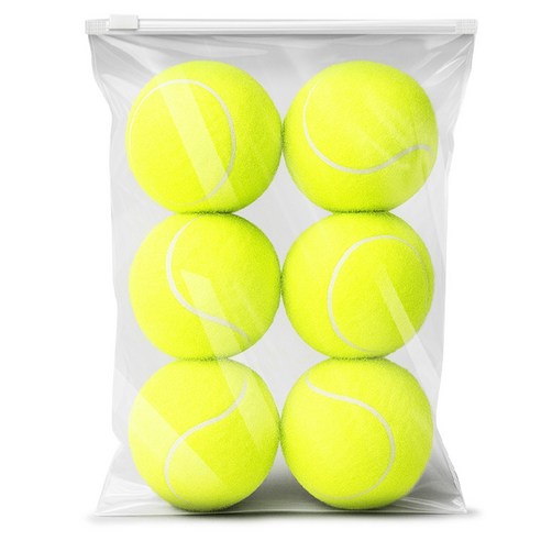 스포홀릭 연습용 테니스공 6p, 옐로우, 1개