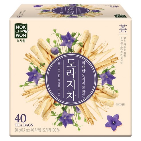 녹차원 국내산 도라지차, 700mg, 40개입, 1개