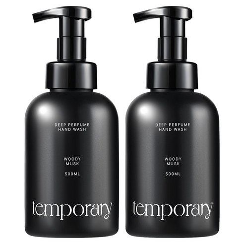 템포러리 딥퍼퓸 핸드워시 우디머스크, 2개, 500ml