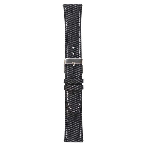 젤리타이거 데님 가죽 스트랩 밴드 20mm, 흑청, 1개