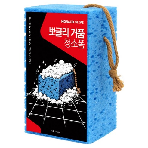 모나코올리브 뽀글리 거품 청소 스펀지 폼, 1개