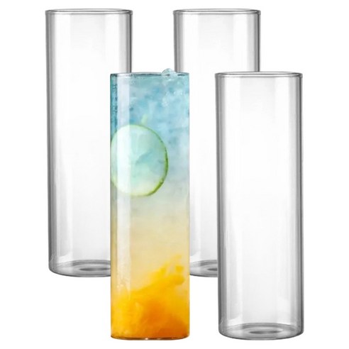 아케이바이 슬림 하이볼 글라스 500ml x 4p, 1개